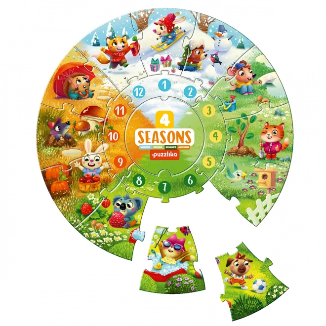 Puzzlika Vier Seizoenen educatieve puzzel voor kinderen