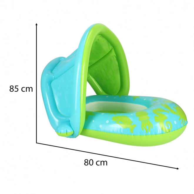 Groene opblaasbare drijfring met klep BESTWAY voor baby's