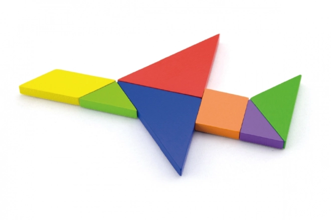 Houten magnetische tangrams