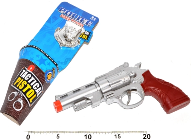Politiepistool met badge 22 cm – speelgoed voor kinderen