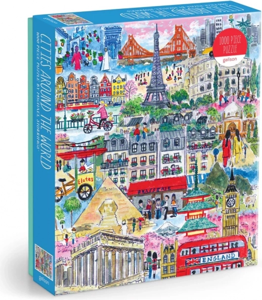 Puzzel Wereldsteden Michael Storrings 1000 stukjes