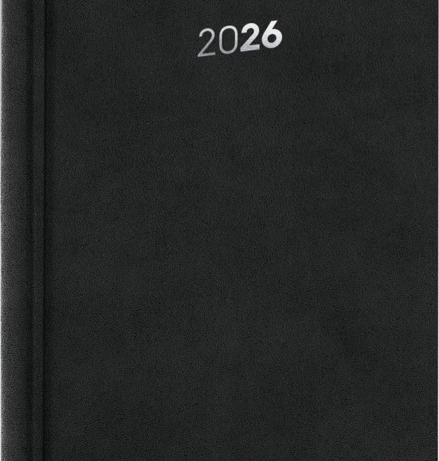 Dagelijkse agenda NOTIQUE Balakon 2026, zwart, 15 x 21 cm