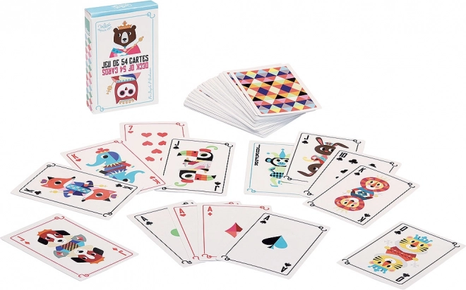 Vilac set jokerspeelkaarten met dieren 54 stuks