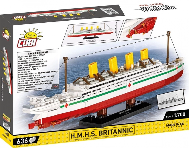 Model boot H.M.H.S. Britannic 1:700