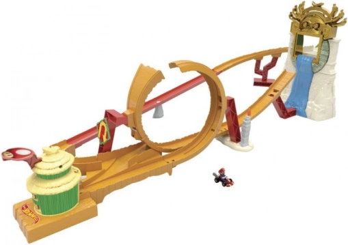Sprong over de waterval en gebroken looping