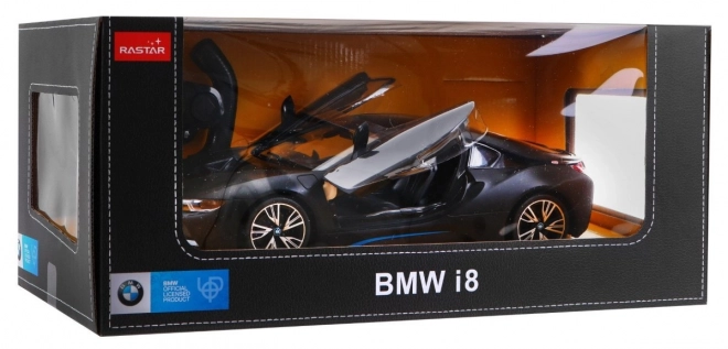 BMW i8 zwarte RASTAR 1:14 auto met afstandsbediening + 2,4 GHz afstandsbediening