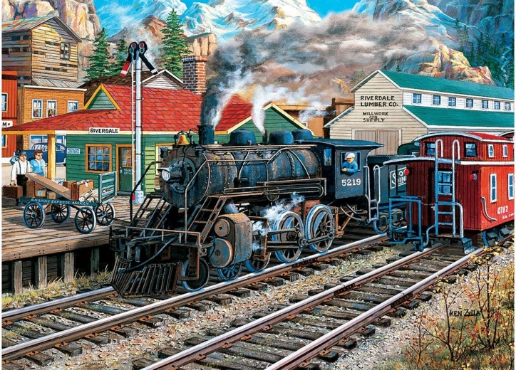 Puzzle EUROGRAPHICS oude treinstation 1000 stukjes
