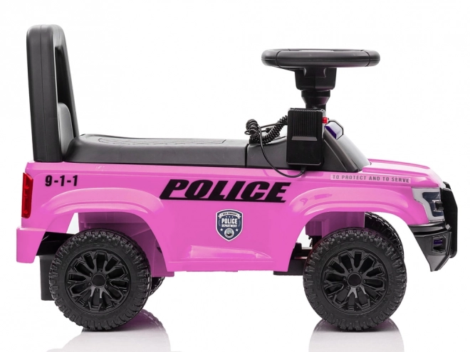 Kind loopauto Politie roze