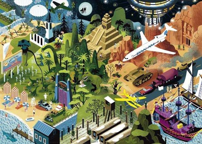 Heye puzzel Filmmeesters: films van Steven Spielberg 1000 stukjes