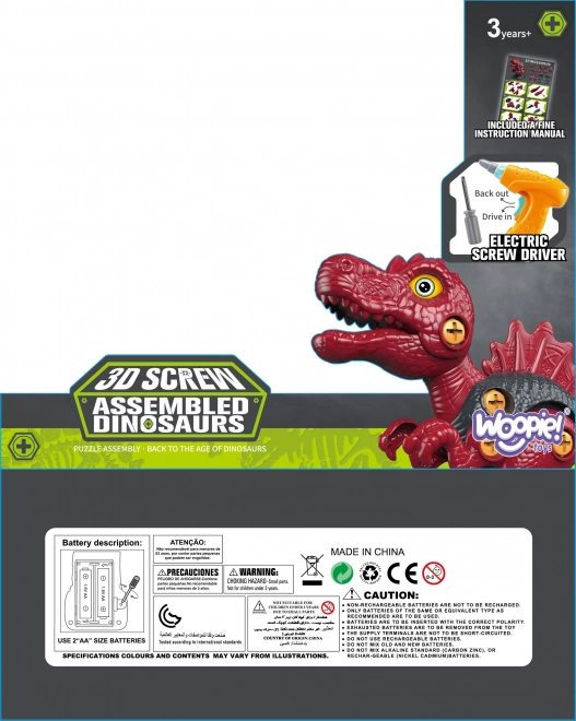 Dinosaurus om Te Monteren WOOPIE met Boor
