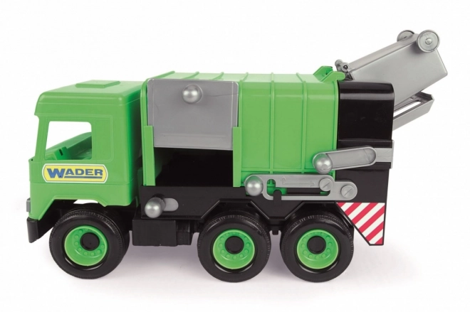 Wader Groene vuilniswagen in doos 42cm