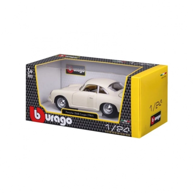Bburago 1:24 Porsche 356B Coupé (1961) Ivoor