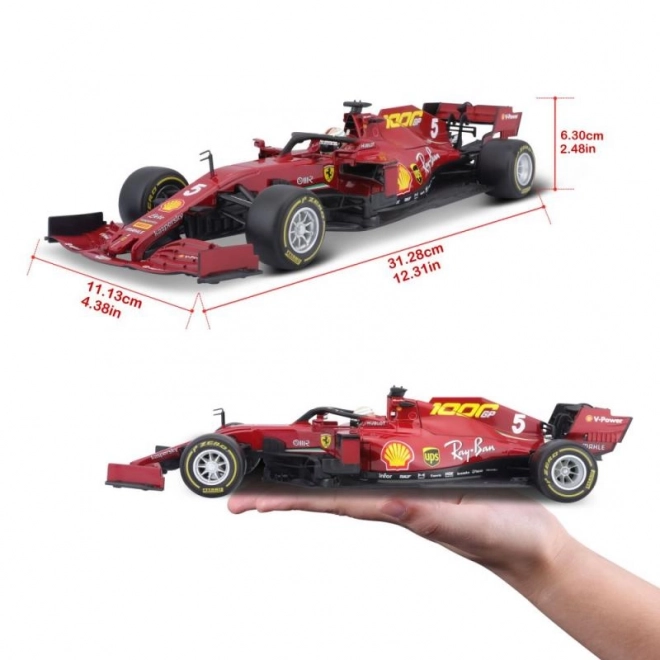 Metalen modelauto Ferrari SF1000 F1 2020 Tuscan GP - Sebastian Vettel