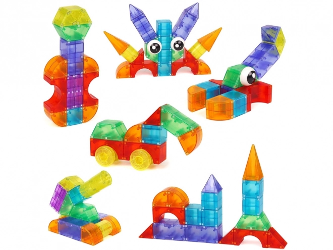 3D magnetische blokken Verlichte magnetische blokken 64 stuks ZA5240