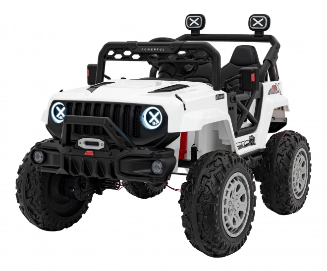 Kinder elektrische terreinwagen Speed wit