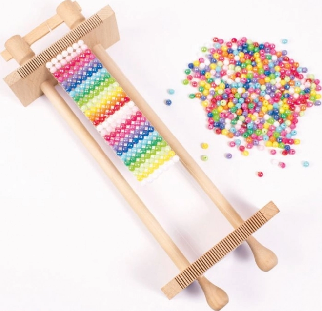 PLAYBOX Weefgetouw voor kralen - houten