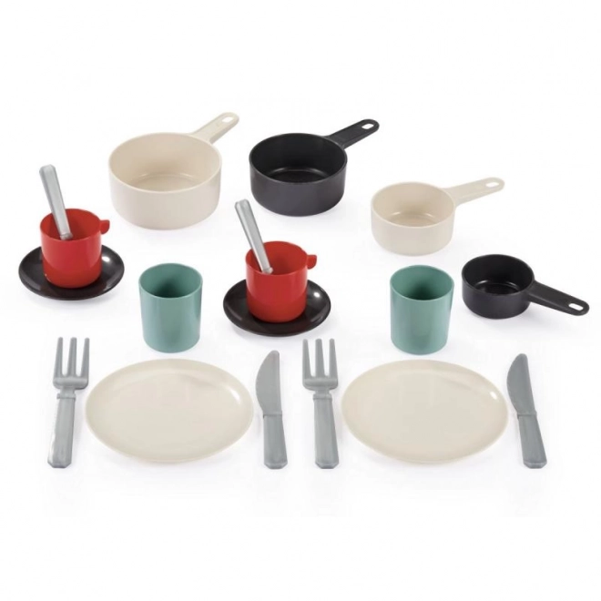 Set keukengerei met een koekenpan