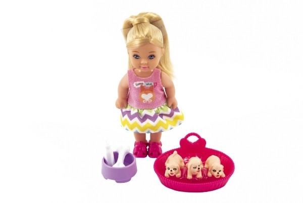 Pop Kiki Anlily gewricht plastic 12cm met knuffels met accessoires in doos 12x16x4,5cm