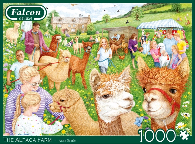 Puzzel Boerderij met Alpaca's - 1000 Stukken