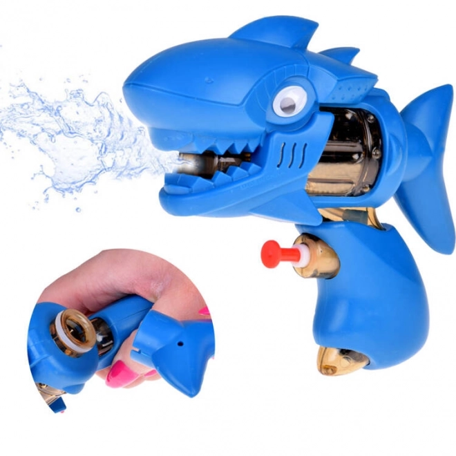 Zakformaat waterpistool Blauwe Haai voor kinderen