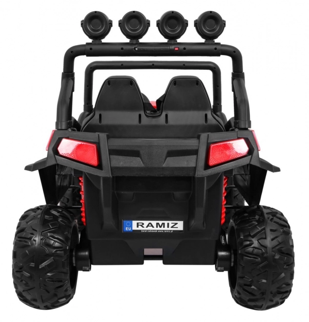Elektrische kinderauto 4x4 met bekleding, MP3 en lichteffecten