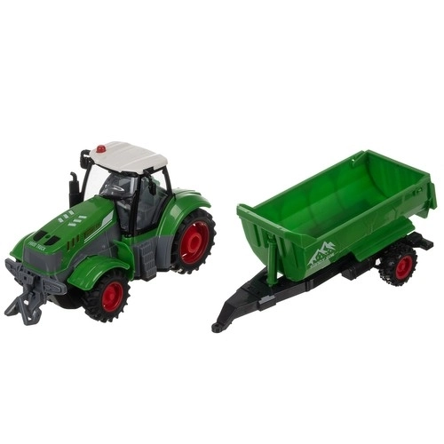Op afstand bestuurbare tractor Kruzzel met aanhanger