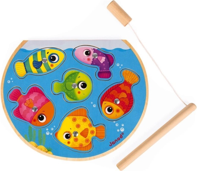 JANOD magnetische inlegpuzzel vissen vangen