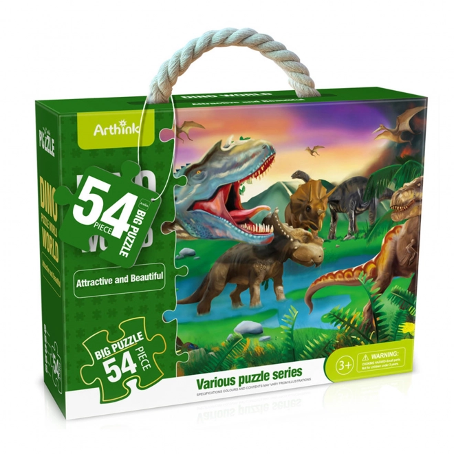 Puzzel met dinosaurussen maxi- 54 stukken 87 x 58 cm