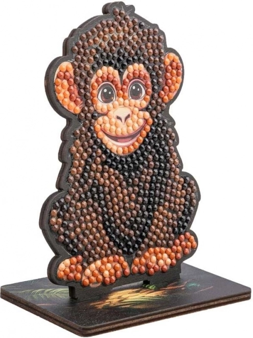 Diamantschilderij Jungle: Chimpansee