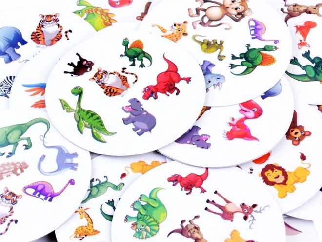 Waarnemingsspel Vind het paar Dinosauriërs