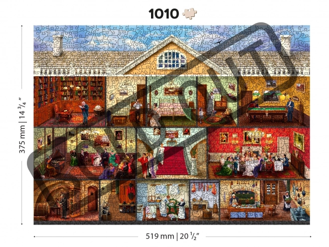 Houten Stad Victoriaans Landhuis 2in1, 1010 Stukken EKO