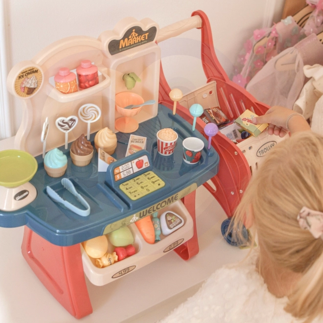 Supermarkt met Winkelwagentje voor Kinderen
