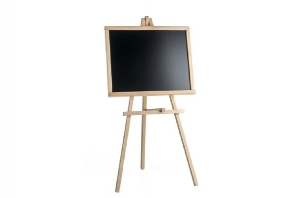 Tekentafel met standaard hout 88x46cm in zak