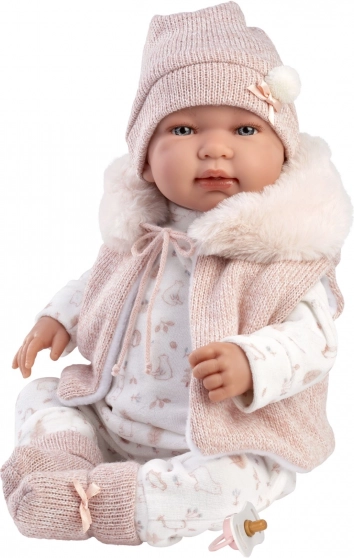 Llorens New Born realistische baby pop met geluiden