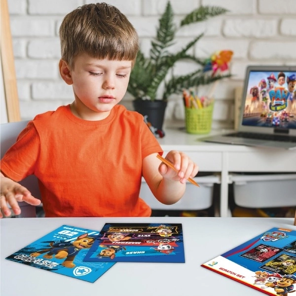 Krabbelplaatjes Paw Patrol kleurrijk 3 stuks