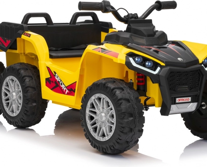 Gele sportieve kinderquad TX ATV