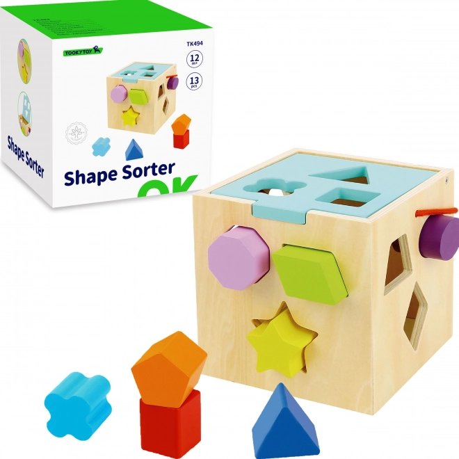 Houten blok met vormen TOOKY TOY