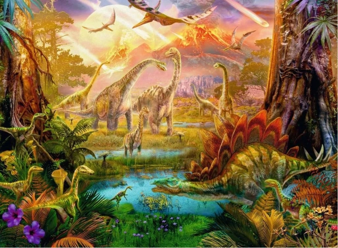 Puzzel met Dinoland-motief van Ravensburger, 500 stukjes