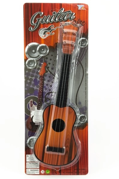 Kunststof gitaar 40cm 2 kleuren op kaart