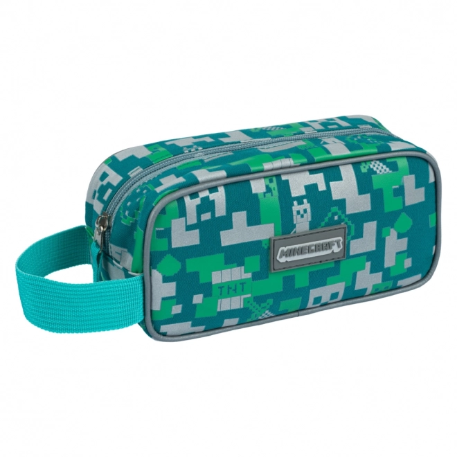 MINECRAFT etui Zilveren Creeper