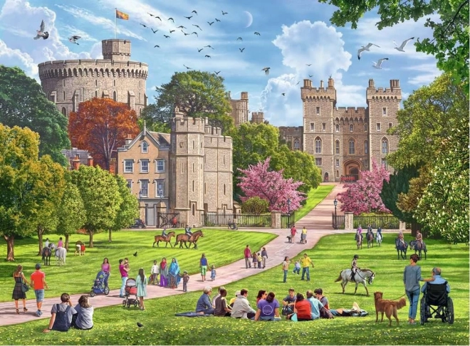 Ravensburger puzzel Koninklijke residenties Verenigd Koninkrijk 4x500 stukjes