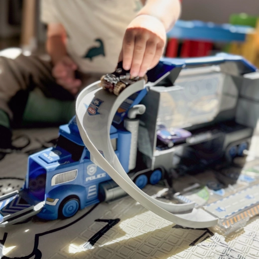 Uitklapbare racebaan met actie