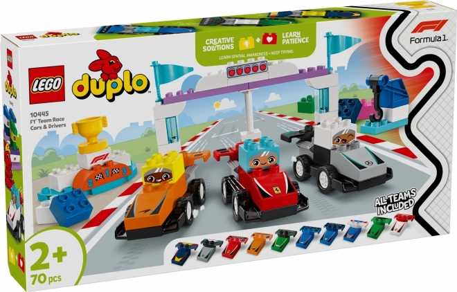 Bolidy Formule 1 en DUPLO coureurs