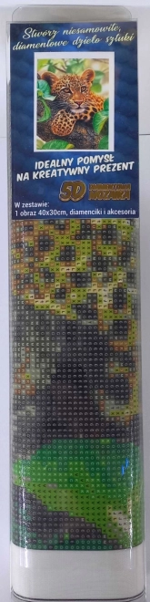Set voor diamant schilderen - luipaard