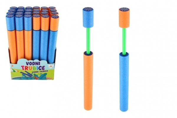 Waterpijp schuim 38cm 2 kleuren 24 stuk in doos