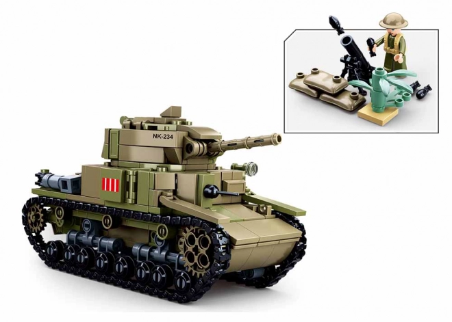 Sluban Army M38-B0711 Medium Italiaanse tank 2in1
