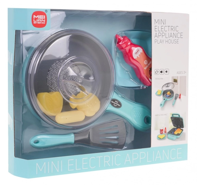 Koekenpan met licht- en geluidseffect + accessoires