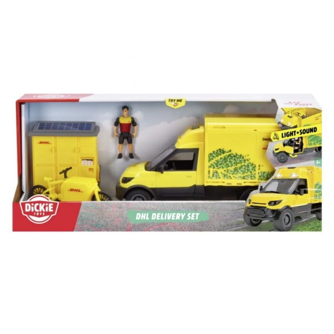 Set met voertuig DHL 25 cm City