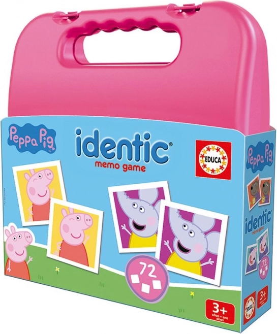 Memoryspel in koffer Peppa Pig