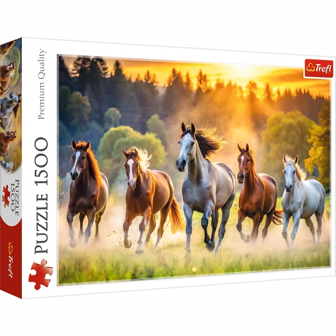 Puzzel Dzikie Konie 1500 Stukjes